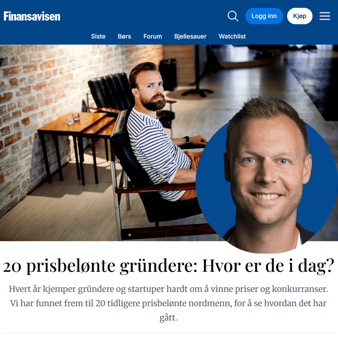 Infraspace CEO Featured on Finansavisen's List of Award-Winning Entrepreneurs