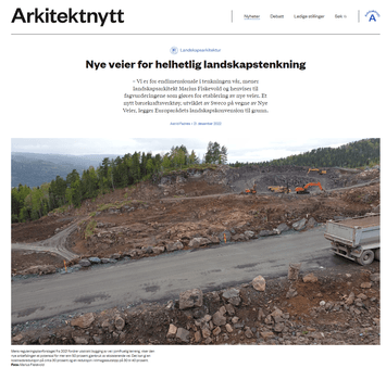 Infraspace featured in Arkitektnytt